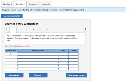 Solved The Unadjusted Trial Balance For Hawkeye Ranges As Of December