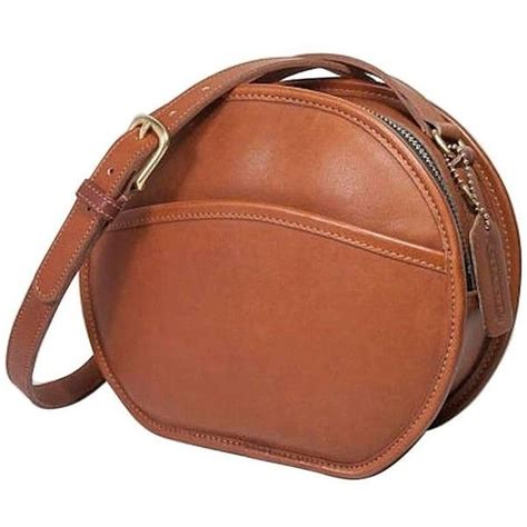 Round Crossbody Bag Brown Semashow