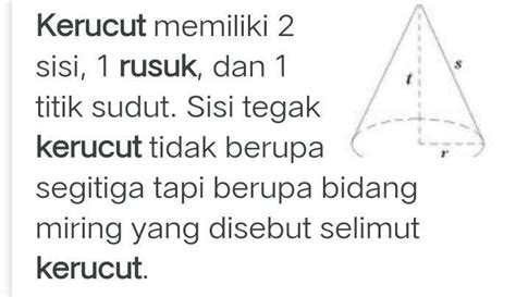 Apakah Kerucut Mempunyai Rusuk Berikan Penjelasanmu Homecare24