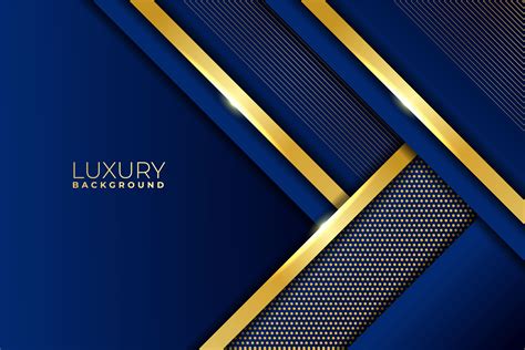 Luxury Background Modern Blue Gold Graphic By Rafanec Creative Fabrica