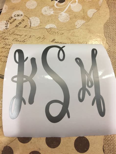 Iron On Monogram Iron On Decal Iron On Vinyl 72 Iron On Etsy