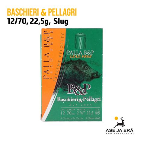 B P Big Game Palla LeadFree Slug Haulikonpatruuna 12 70 22 5g