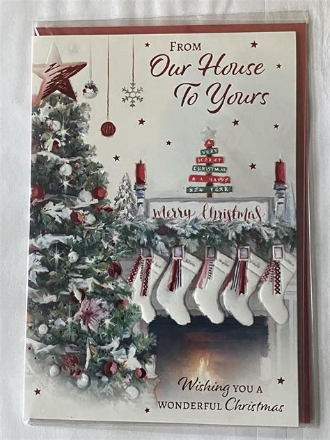 From Our House To Yours Merry Christmas Card Our House To Your House