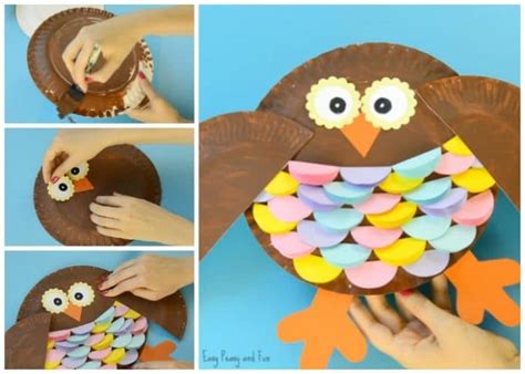 Colorful Paper Plate Owl Craft Idea Easy Peasy And Fun