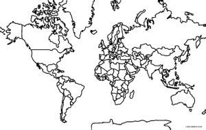 Coloriages Carte Du Monde Coloriages Gratuits Imprimer