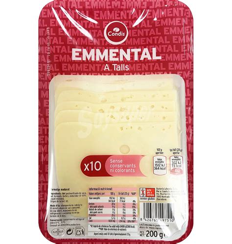 Condis Queso Condis Emmental 200 G