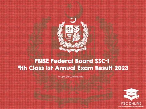 Fbise Federal Board Th Class St Annual Exam Result Hot Sex Picture