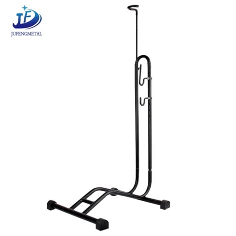 L Type Bicycle Coated Steel Display Floor Rack Bike Repair Stand