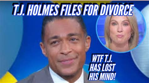 T J Holmes Files For Divorce From Marilee Fiebig For Amy Robach Youtube