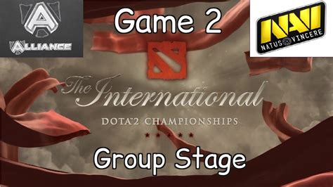 Alliance Vs NaVi Game 2 TI6 Group Stage Highlights YouTube