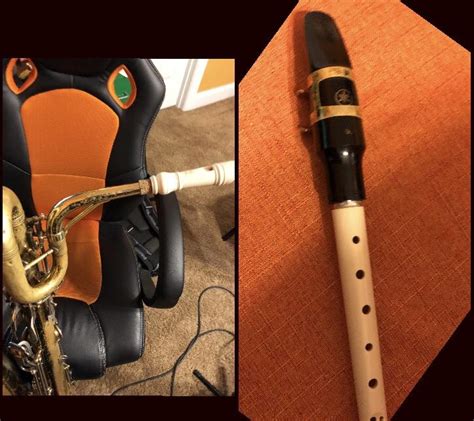 A recorder mouthpiece fits on a baritone saxophone, and the other way ...