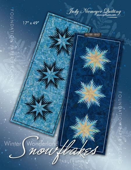 Winter Wonderland Table Runners Judy Niemeyer Quilts Judy Niemeyer