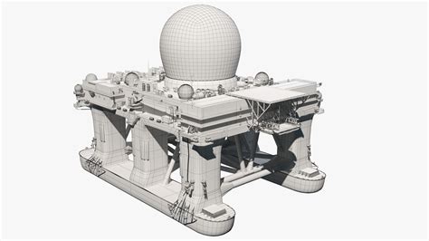 3D Sea Based X-Band Radar SBX-1 - TurboSquid 1784568