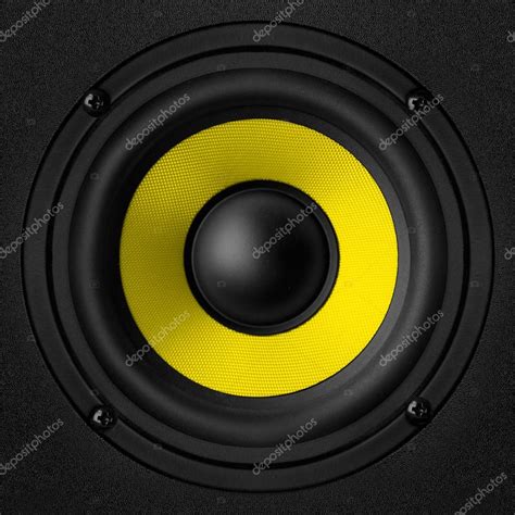 Black And Yellow Speaker Stock Photo By ©evgeniyq 33358457