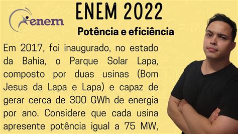 Enem Em Foi Inaugurado No Estado Da Bahia O Parque Solar