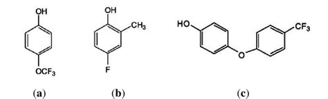 Structures Of The Fluorophenols Used In The Coupling Reactions A