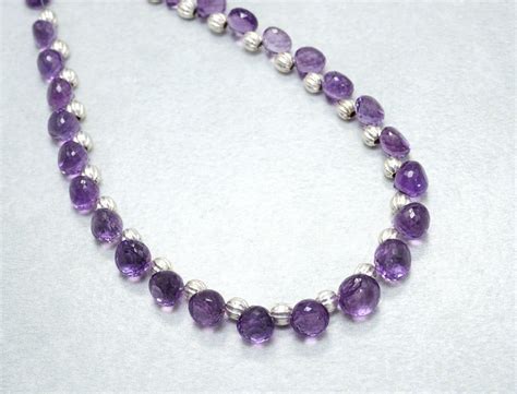 Natural Amethyst Beads Aaa Amethyst Onion Shape Beads Faceted Onion