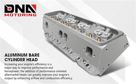 DNA Motoring CYLH SBC 350 Aluminum Bare Cylinder Head Compatible With