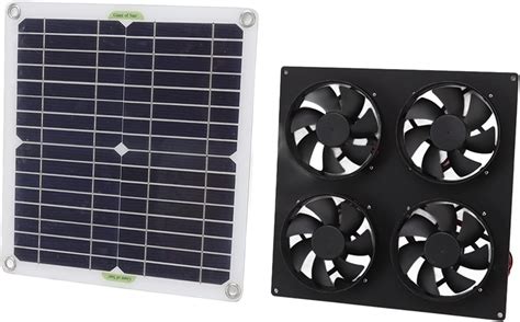 Solar Panel Fan Kit Waterproof Good Ventilation 100w Solar Panel Fan Kit 5a 20v For