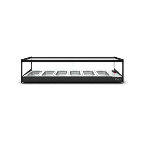 Vitrine Inox Chauffante Bain Marie X Gn P Mm Sans Claira