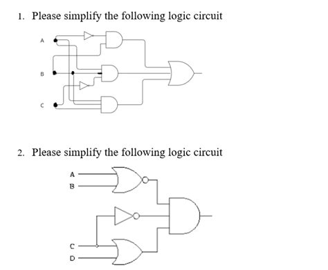 Solved Please Simplify The Following Logic Circuit Chegg