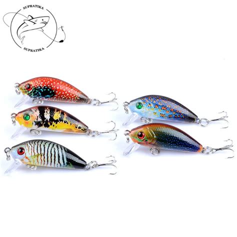 5 Unids Lote 5 Cm 3 8g Pintura De Color Wobblers Minnow Mar Pesca Cebos