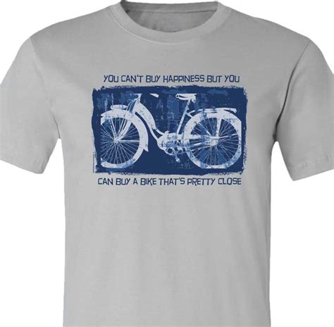 Bicycle T Shirt You CAN T BUY HAPPINESS Funny Bike By SpokeNwheelz