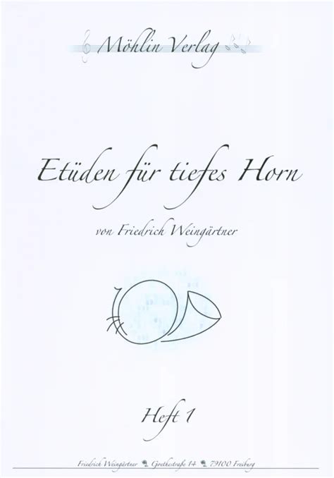 Et Den F R Tiefes Horn Von Friedrich Weing Rtner Im Stretta Noten