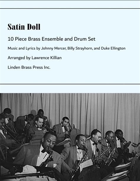 Satin Doll Arr Lawrence Killian By Duke Ellington Sheet Music For