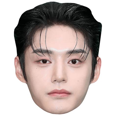 Kim Ji Woong Black Hair Maske Aus Karton Celebrity Cutouts