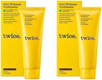 Twice Vegan Toothpaste For Sensitive Teeth And Gums And Teeth Whitening