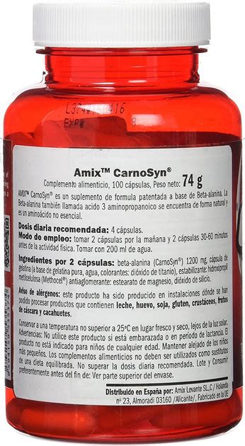 Amix Nutrition Beta Alanine Mg Caps