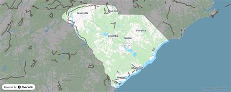 South Carolina Scenic Routes Overlook Maps