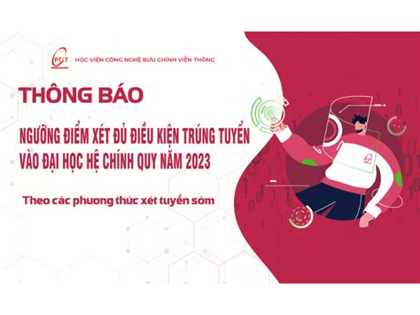 Thông báo Ngưỡng điểm xét đủ điều kiện trúng tuyển vào đại học hệ chính