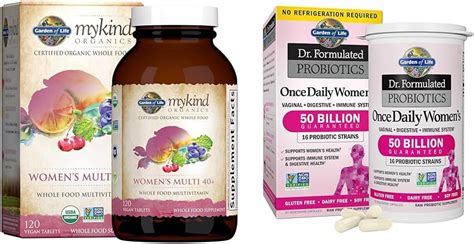 Amazon.com: Garden of Life Organics Vitamins for Women 40 Plus - 120 Tablets &, Dr. Formulated ...