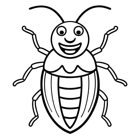 Cigarette Beetle bug smiles icon vector | Premium AI-generated vector