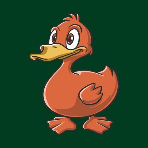 Premium Vector Duck Cartoon In Vector Artwork Illustration For Print