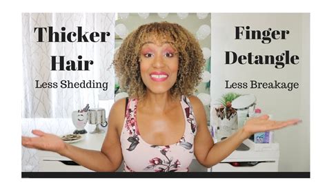 How To Finger Detangle Natural Or Curly Hair Youtube