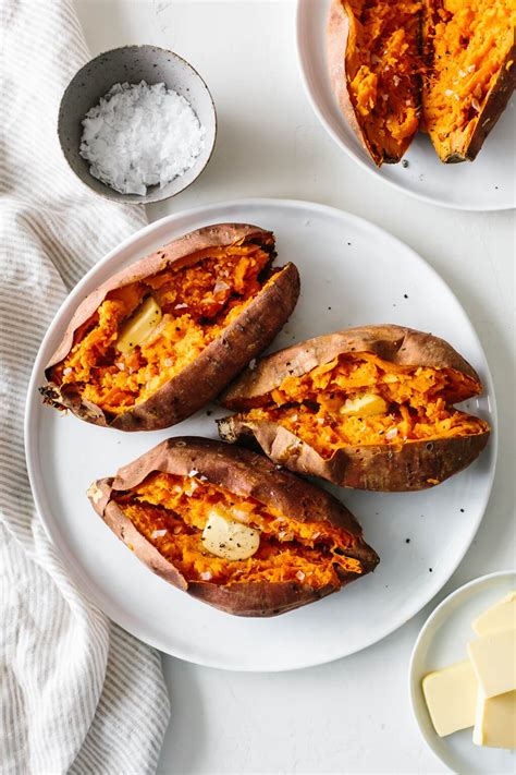 Baked Sweet Potato How To Bake Sweet Potatoes Perfectly Downshiftology