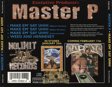 Master P - Make Em' Say Uhh!: Single. CD | Rap Music Guide