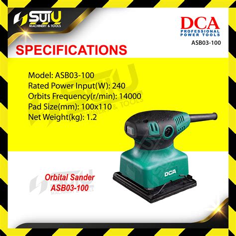 Dca Asb Orbital Sander W Rpm Kuala Lumpur Kl Selangor