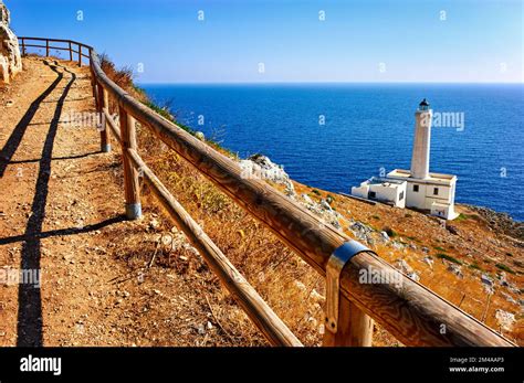 Apulia Puglia Italy The Lighthouse At Cape Palascia Capo D Otranto