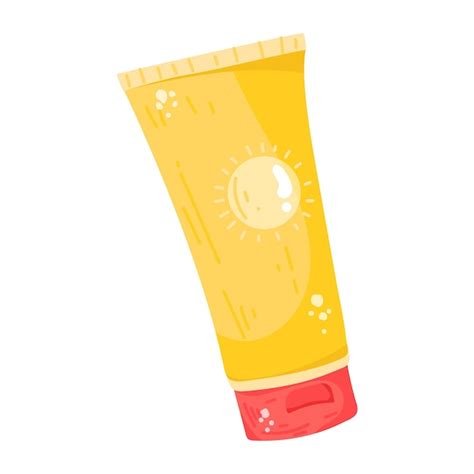 Premium Vector A Flat Sticker Icon Of Sunblock