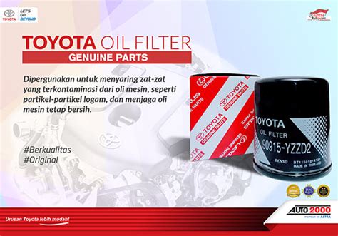 Jual Oil Filter Agya Calya Avanza Rush Original Auto