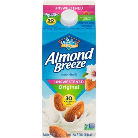 Almond Breeze Unsweetened Original Almondmilk Non Dairy Milk