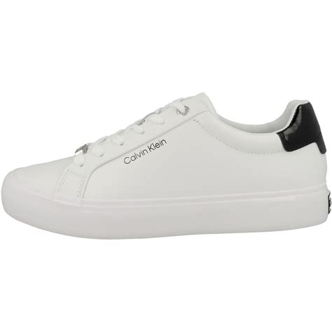 Calvin Klein Vulcanized Lace Up Sneaker Weiss