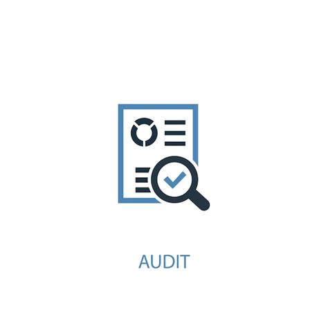 Premium Vector Audit Concept 2 Colored Icon Simple Blue Element