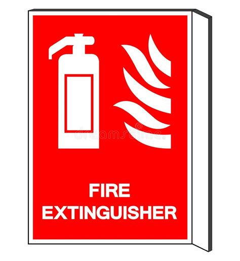 Signo De S Mbolo Del Extintor De Incendios Ilustraci N Vectorial