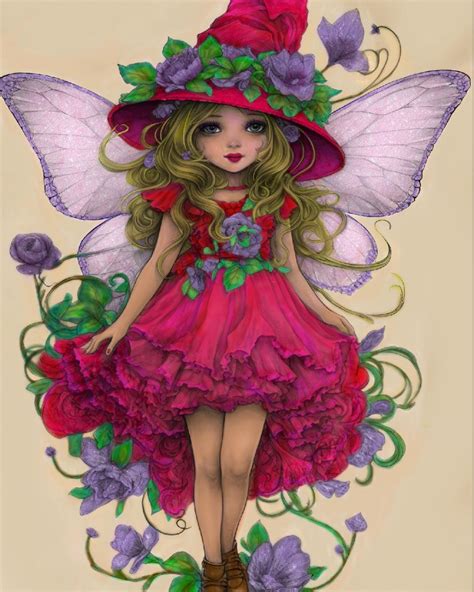 Noriartcoloring On Instagram Hashtags Fairy Art Dolls Fairy