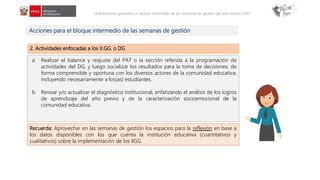 Orientaciones Generales Para Bloque Intermedio Las Sge Ppt